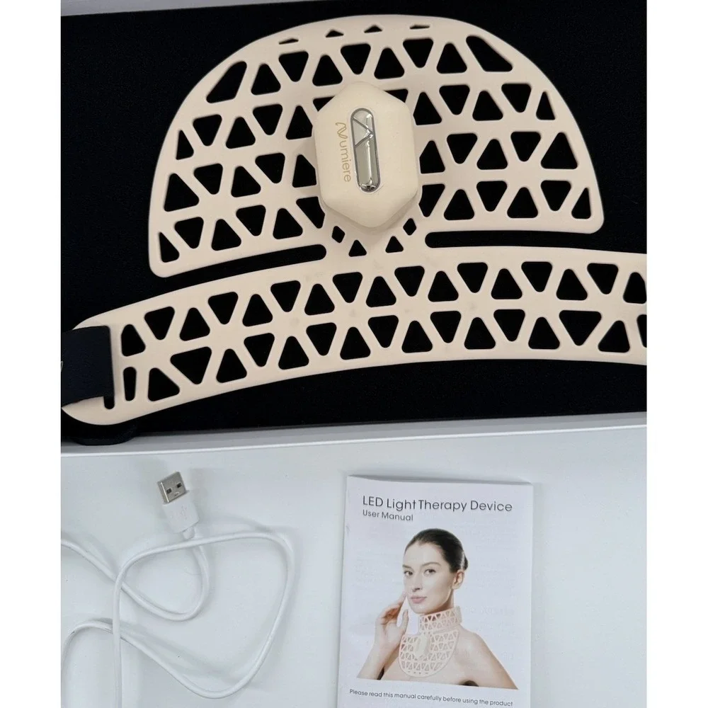 Numiere Feather Neck & Decollete LED Mask Red Light Therapy Anti-Aging- Open Box